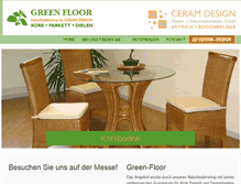 Tablet Screenshot of green-floor.de